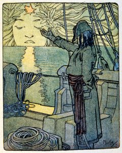 アルフォンス・ミュシャが書籍「クリオ」（1900年）のために描いたイラスト。アナトール・フランスアナトール・フランス（1844-1924）は、フランスの詩人、ジャーナリスト、小説家である。