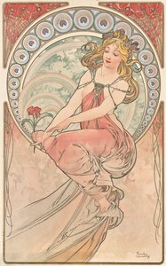 絵画、1898 作： Alphonse Mucha