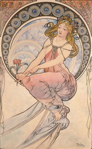 絵画、1898 作： Alphonse Mucha