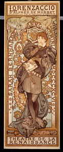 ロレンツァッチョ、1896 作： Alphonse Mucha