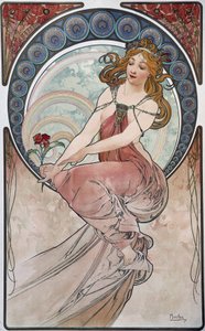 ミュシャの絵画 作： Alphonse Mucha