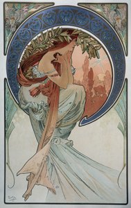 ミュシャの「詩 作： Alphonse Mucha