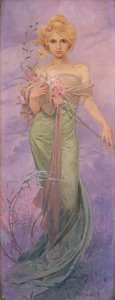 春 作： Alphonse Mucha