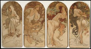 季節 作： Alphonse Marie Mucha