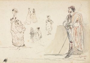 図のスケッチ、1869年。 作： Alphonse Marie de Neuville