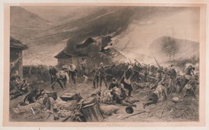 1879年1月22日、ロークの防衛のドリフト 作： Alphonse Marie de Neuville