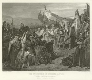 Witikind、AD 785の提出 作： Alphonse Marie de Neuville
