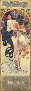 秋 作： Alphonse Mucha