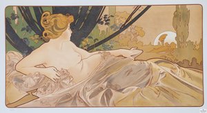 ドーン、1899年。 作： Alphonse Mucha
