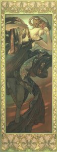 イブニングスター 作： Alphonse Mucha