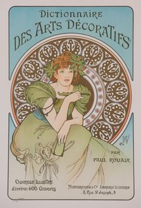 装飾芸術の辞書、1902。 作： Alphonse Mucha