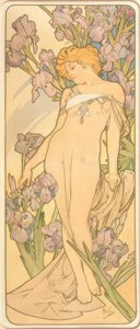 アイリス 作： Alphonse Mucha