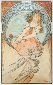 絵画 作： Alphonse Mucha