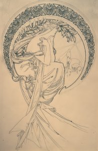 ザ・ポエトリー（草稿 作： Alphonse Mucha