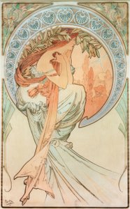 詩の 作： Alphonse Mucha