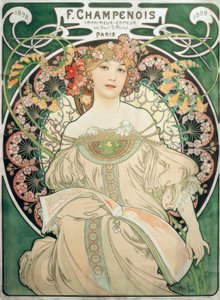 F.Champenois / プリンター - 出版社 作： Alphonse Mucha