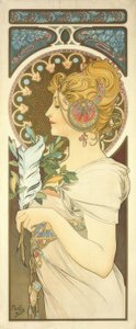 フェザー 作： Alphonse Mucha