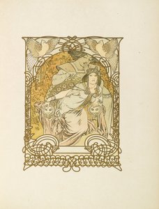イルセー、トリポリの王女、ロバート・ド・フレール作、1897 作： Alphonse Mucha