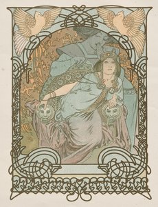 トリポリ王女イルゼー 作： Alphonse Mucha