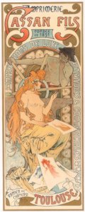 カッサンフィルス印刷 作： Alphonse Mucha