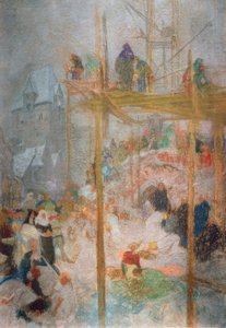 クレムシェールのヨハン・ミリッチュ／A.ミュシャのトリプティクのための習作 作： Alphonse Mucha