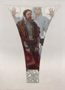 ペルンシュタインのジョン、1911 作： Alphonse Mucha