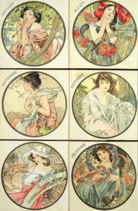 7月8月9月10月11月12月 作： Alphonse Mucha
