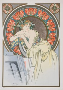 ケシの女、1898年。 作： Alphonse Mucha