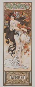 季節。 1897年秋。 作： Alphonse Mucha