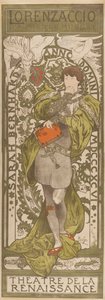 ロレンツァッチョ、1896 作： Alphonse Mucha