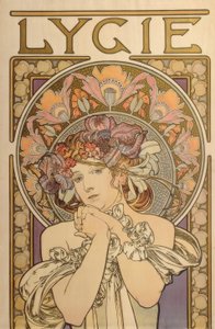 Lygie-ミュシャの装飾作品の複製 作： Alphonse Mucha