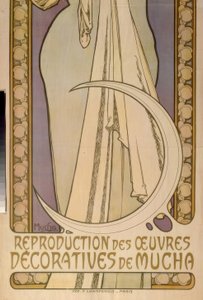 Lygie-ミュシャの装飾作品の複製 作： Alphonse Mucha