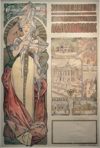 1900年パリ万国博覧会でのオーストリア 作： Alphonse Mucha
