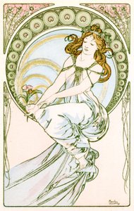 「絵画」、1900 作： Alphonse Mucha