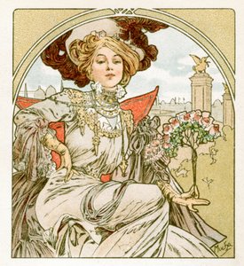 パリ博覧会、1900 作： Alphonse Mucha