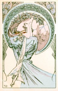 「詩」、1900 作： Alphonse Mucha