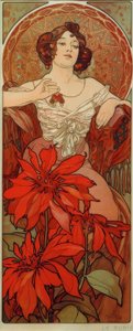 ルビー 作： Alphonse Mucha