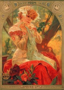 サラ・ベルナール 作： Alphonse Mucha