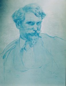 自画像 作： Alphonse Mucha