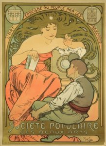 人気の美術協会 作： Alphonse Mucha