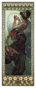 星です。月」です。 作： Alphonse Mucha