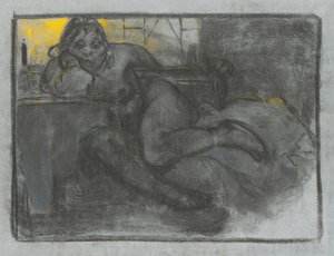 アブサン・ドリンカー、1900-1905 作： Alphonse Mucha