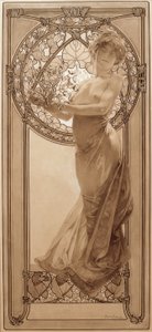 パネル8の下絵 作： Alphonse Mucha