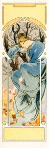「冬」、1900 作： Alphonse Mucha