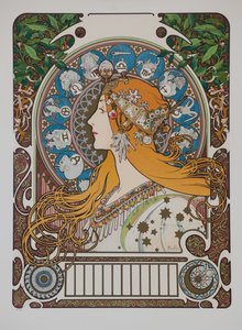 ゾディアックゾディアック、1896年。 作： Alphonse Mucha
