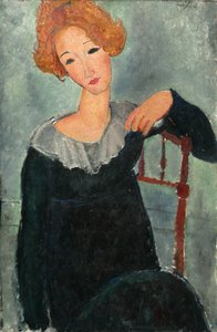 赤い髪の女性、1917 年。