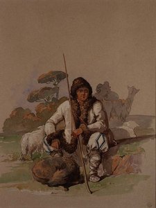 シェパード、1855年頃 作： Amadeo Preziosi
