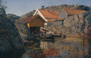 岩の間、Mol、Nye-Hellesund 作： Amaldus Nielsen