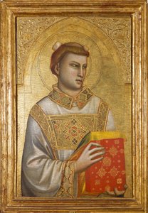 聖ステパノの表現（木に描かれた絵画、1320年から1325年頃 作： Ambrogio Bondone (workshop) Giotto