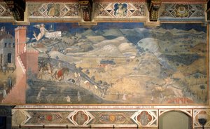 この国における善政の効果 作： Ambrogio Lorenzetti
